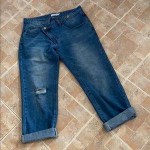 Misslook boyfriend cropped jeans size women’s MD